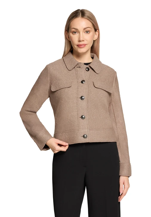 BETTY BARCLAY ladies jacket brown and grey short