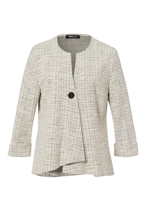 FRANK WALDER ladies light beige knitted jacket