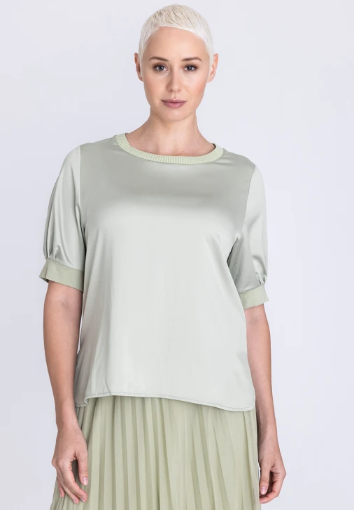 TUZZI ESSENTIALS ladies blouse olive