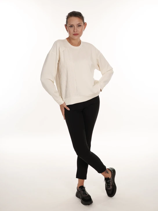 TUZZI EBONY ladies sweatshirt light beige