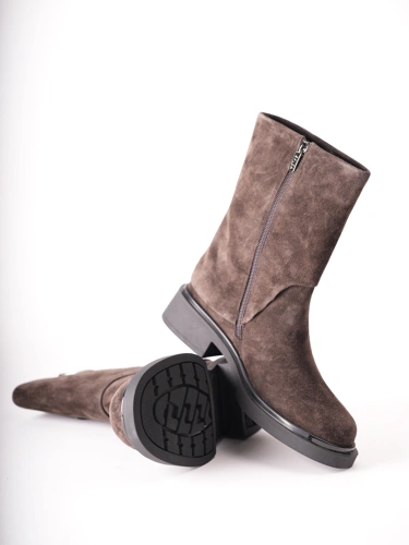 EPICA Women's Brown Suede Ankle Boots (4)