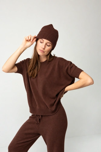 CATNOIR Women's Merino Wool Hat, Brown (1)