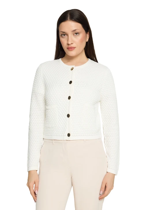 BETTY & CO ladies white sweater with lurex