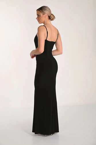 FRANK LYMAN ladies black formal dress (4)
