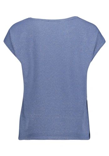 BETTY BARCLAY Women's Blue T-Shirt with Lurex (1)