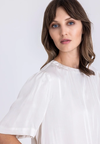 TUZZI WHITE ladies shirt beige (1)