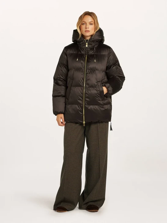 BEAUMONT Women's Brown Hooded Jacket