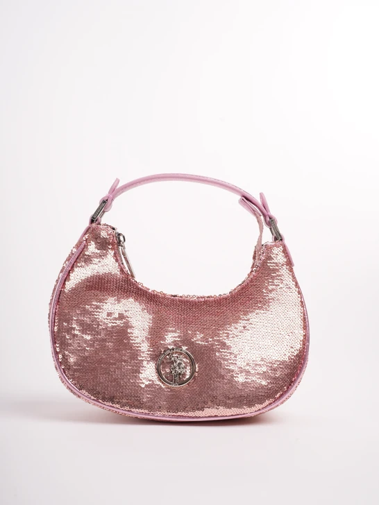 Handbag U.S. Polo Ceremony glitter pink