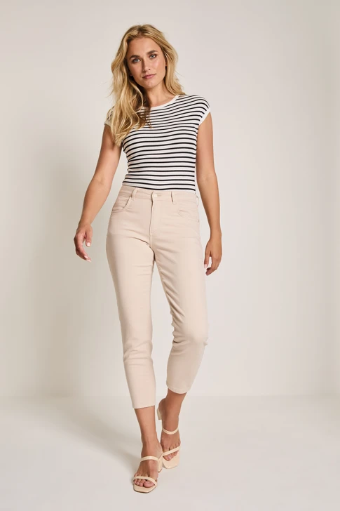PARAMI JIIL ladies trousers beige 3/4
