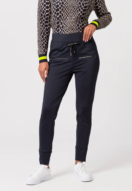 TUZZI ESSENTIALS women's dark blue sports trousers