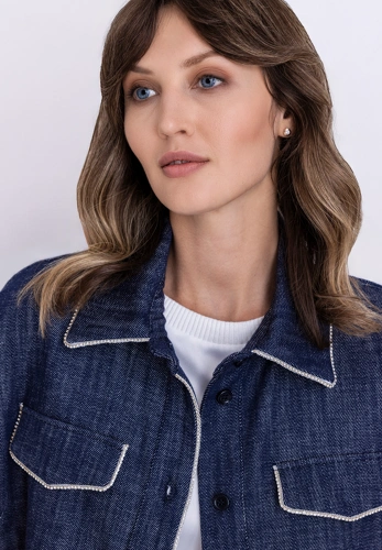 TUZZI BEACH ladies jacket blue denim (3)
