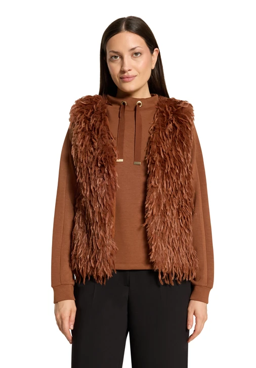 BETTY & CO Women's Cognac-Colored Down Vest