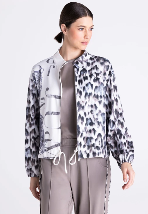 TUZZI QUIET WILD Women's Leopard Zip-Up Hoodie