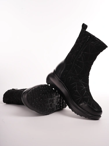 WONDERS women's ankle printed pattern black (4)