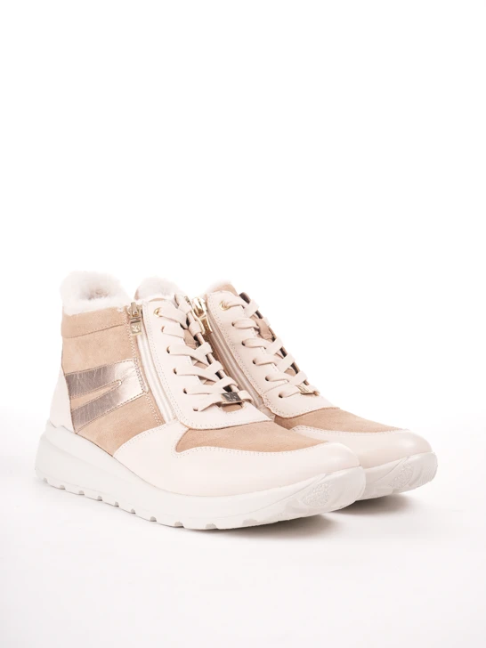 CAPRICE women's ankle boots insulated beige