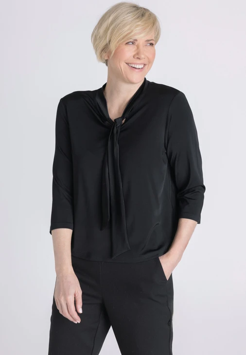 FRANK WALDER Women's Black Blouse