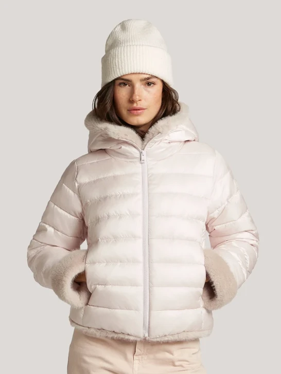 RESET Women's Beige Hooded Jacket