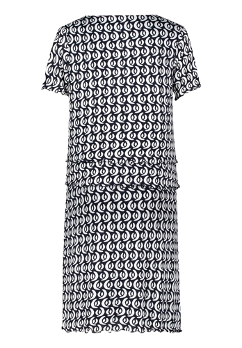 BETTY BARCLAY ladies dress dark blue and white (6)