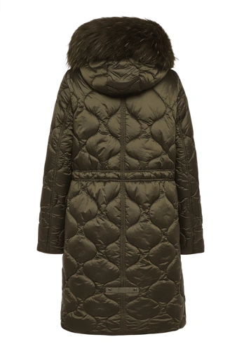 BETTY BARCLAY Women's Khaki Hooded Coat (3)