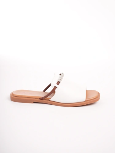 PASS ladies slippers white (2)