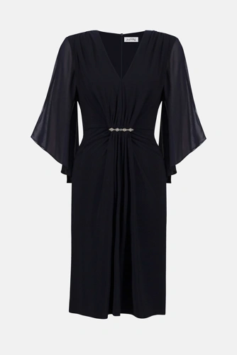 JOSEPH RIBKOFF ladies dress dark blue (4)
