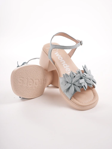 WONDERS ladies sandals blue (4)