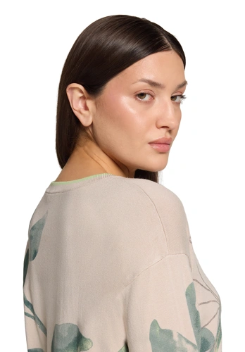 BETTY BARCLAY women's sweater beige with print (4)