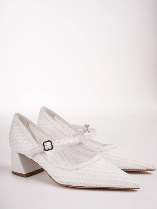 HOGL ARABELLA women's pumps perforated white