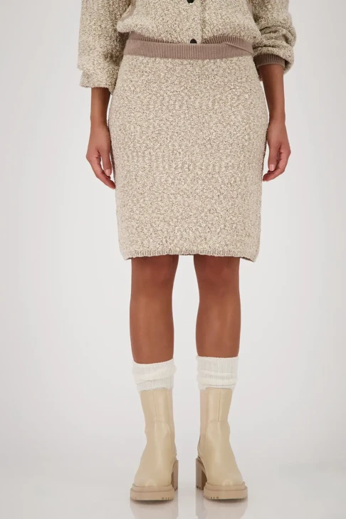 MONARI VERONA women's skirt beige moccha knitted