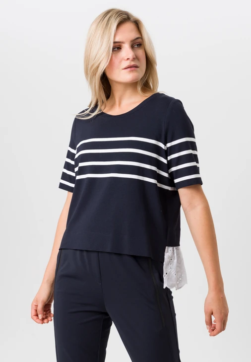 TUZZI SEASIDE SERENITY ladies shirt blue and white