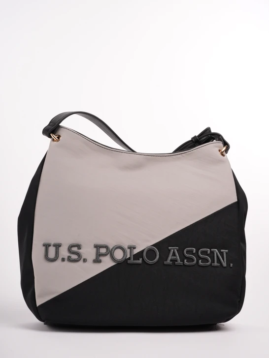 U.S. Polo Frio Hobo Bag Nylon/PU Black