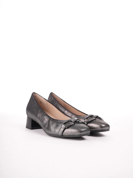 CAPRICE women's pumps metallic grey