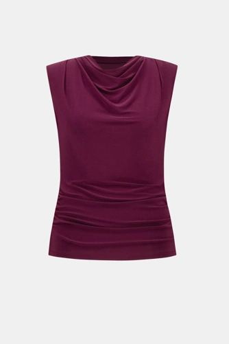 JOSEPH RIBKOFF Women's Burgundy Top (4)