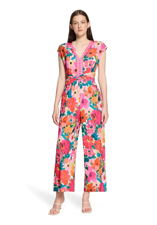 VERA MONT ladies overalls pink floral