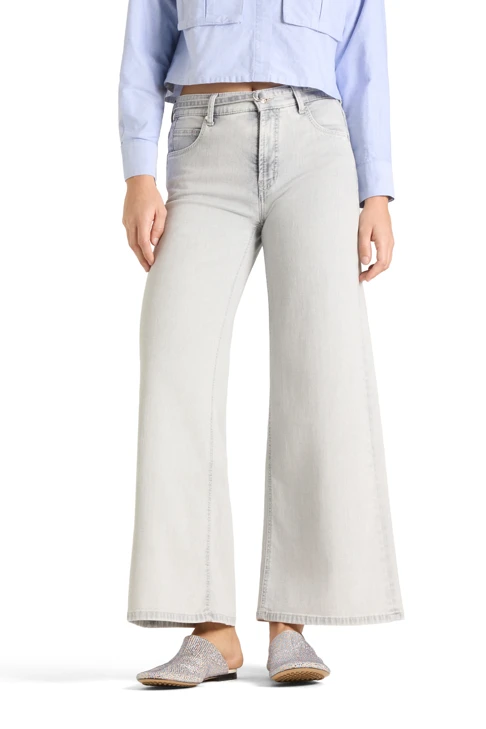 CAMBIO Palazzo women's jeans grey