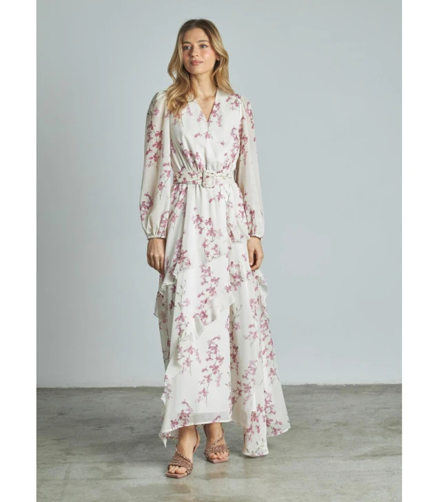 ALMA EN PENA ladies dress multi pink