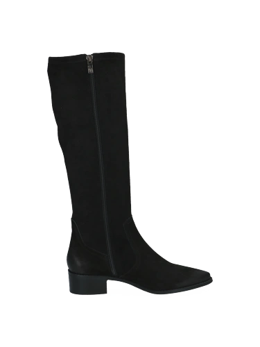 CAPRICE Women's Stretch Zipper Boots, Black (2)