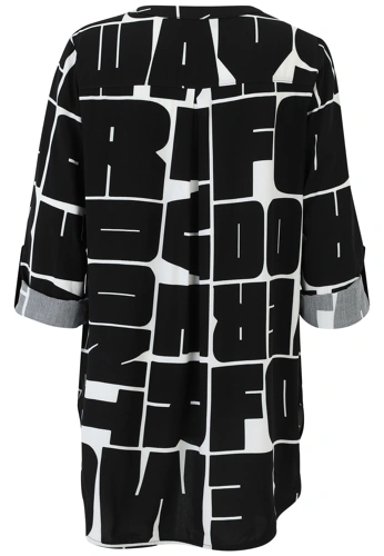 DORIS STREICH ladies tunic black and white (1)