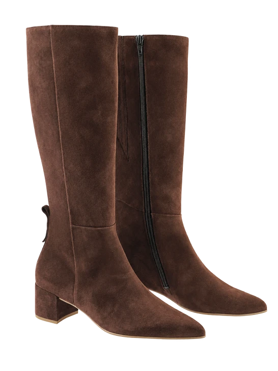 HOGL Women's Brown Suede Knee-High Boots