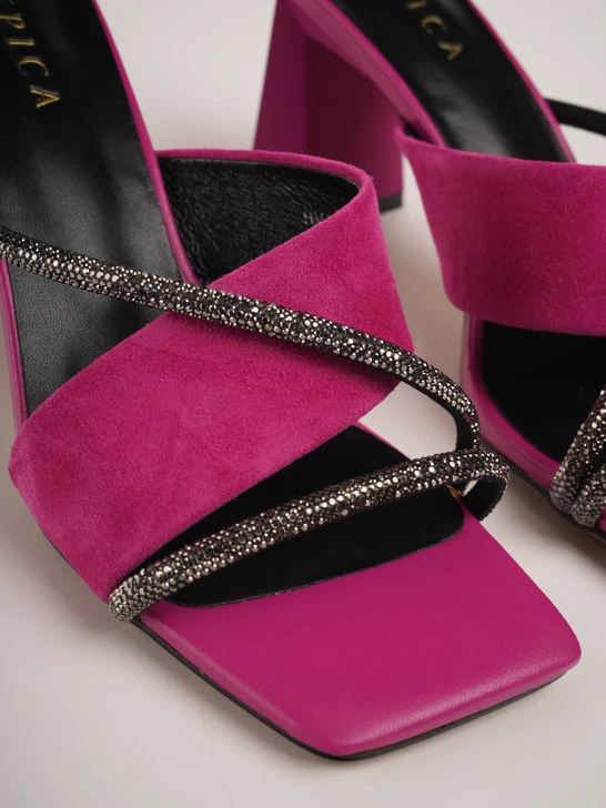 Epica slippers strass pink