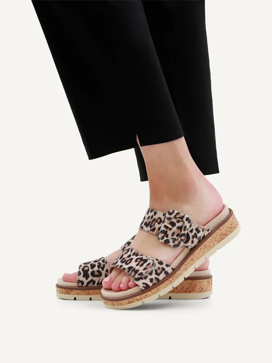 CAPRICE women's slippers animal pattern