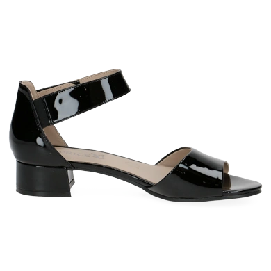 CAPRICE ladies sandals lacquer black (1)