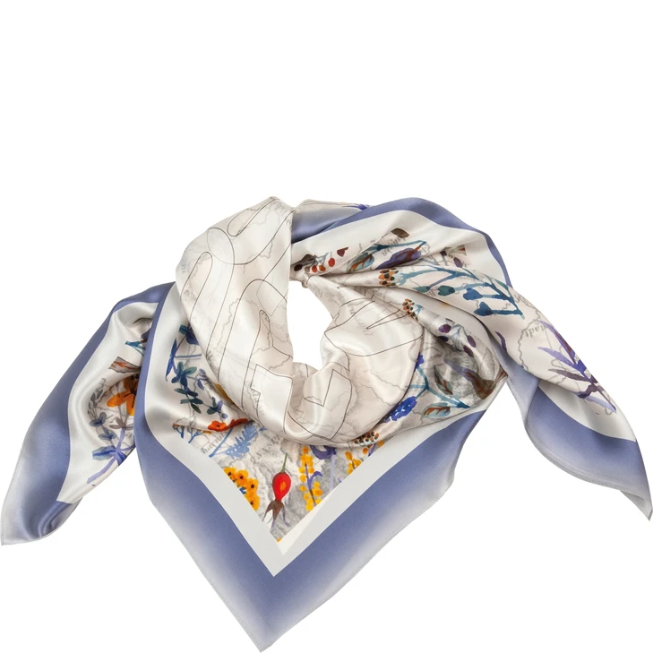 HOGL ladies scarf purple and beige