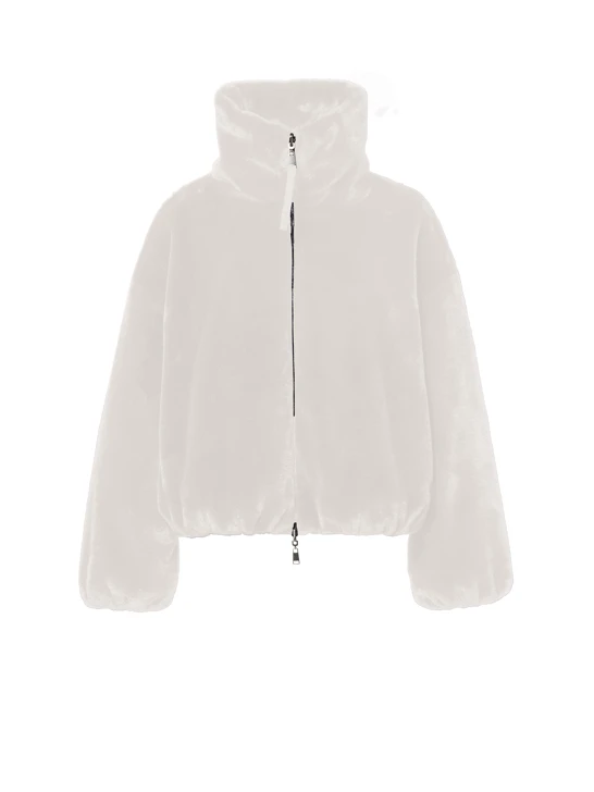 BEAUMONT MAXIE Women's White Fur Jacket