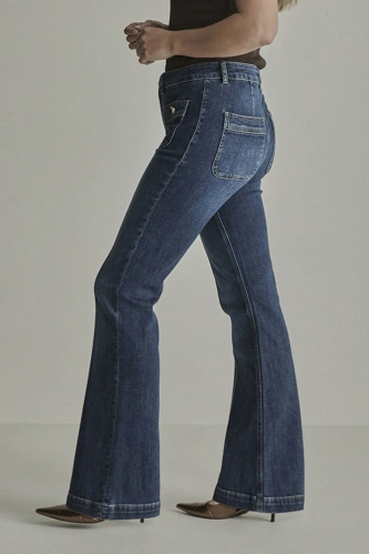 PARAMI JADE Women's Blue Faded Jeans