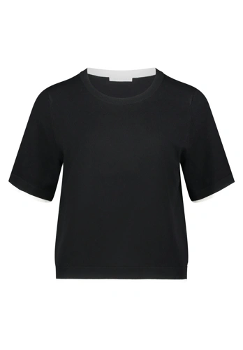 BETTY & CO Women's Dark Blue Short-Sleeve Sweater (5)