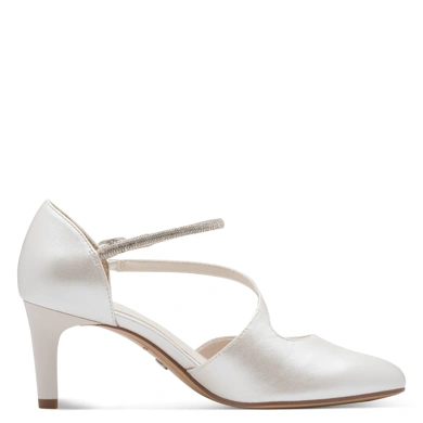 TAMARIS women's pearl pumps with rhinestone strap (3)