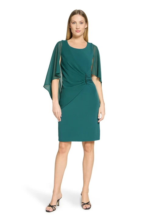 VERA MONT ladies green formal dress with buckle