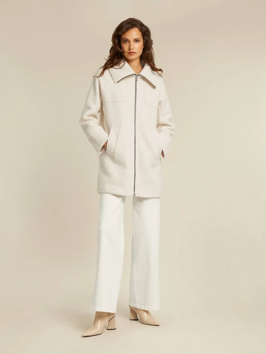 Beaumont fur coat MANON off white