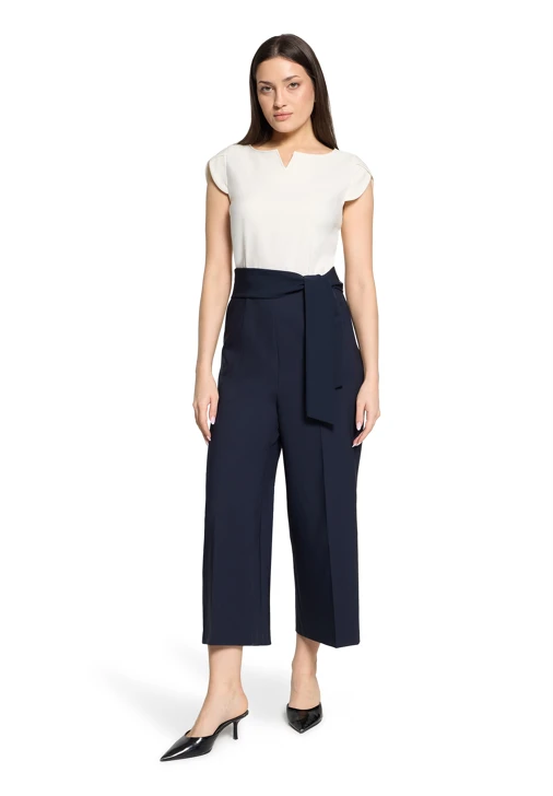 BETTY BARCLAY ladies overalls beige and blue